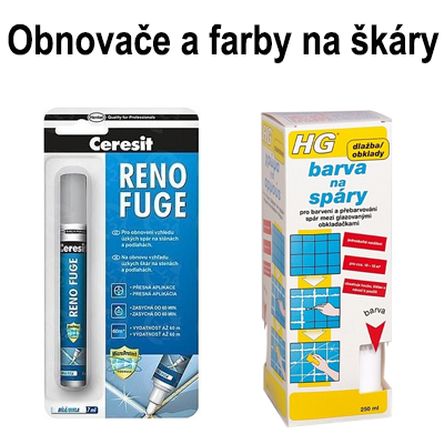 Obnovovače a barvy na spáry