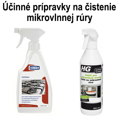 Přípravky na čištění mikrovlnné trouby