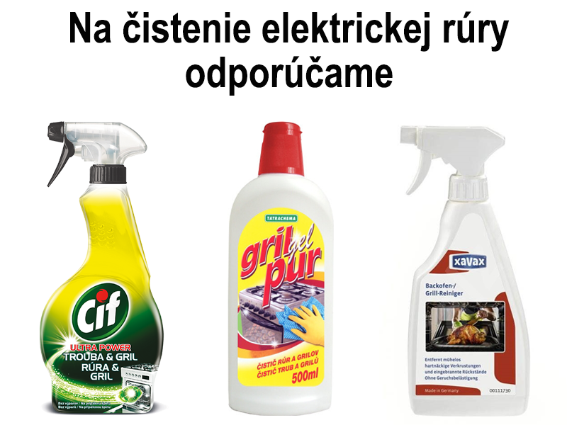Prostředky na čištění elektrické trouby