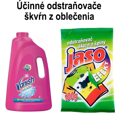 Odstraňovače skvrn z oblečení