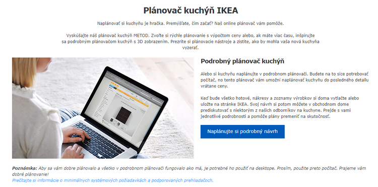 Kuchyňský plánovač Ikea