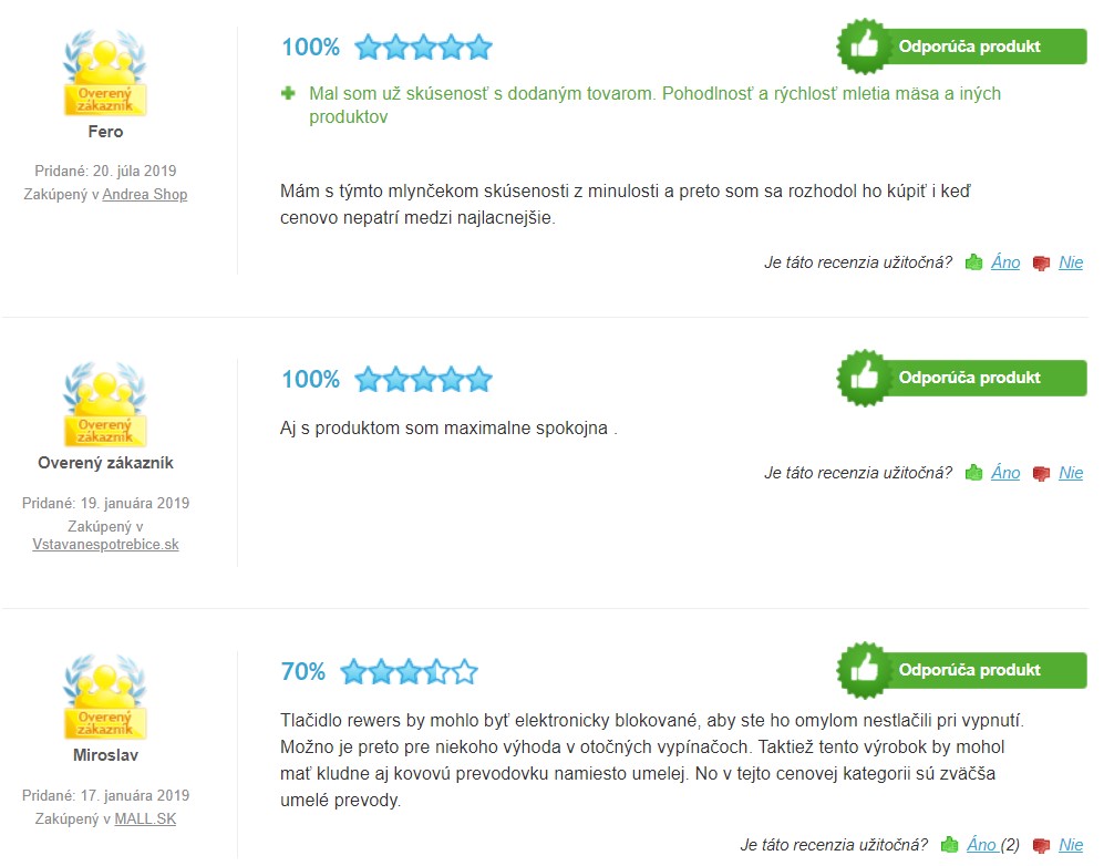 Recenze a zkušenosti s mlýnkem na maso Bosch ProPower MFW 68660