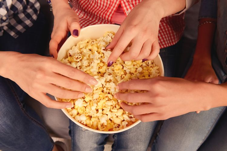Popcorn připravený v popkornovači