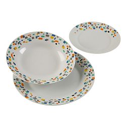 18dílná sada porcelánových talířů Versa Grout