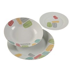18dílná sada porcelánových talířů Versa Kopat