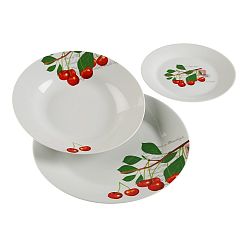 18dílný set talířů z porcelánu VERSA Cherry