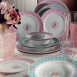24dílná sada porcelánového nádobí Kutahya Fasria