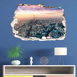 3D samolepka na zeď Ambiance Panorama of Paris
