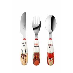 3dílná sada dětských příborů Vialli Design Forest