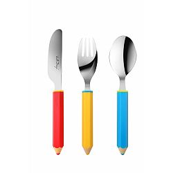 3dílná sada dětských příborů Vialli Design Pencil
