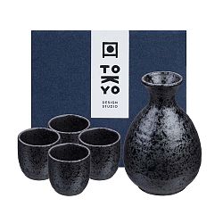 5dílná sada na saké Tokyo Design Studio Tetsusaby
