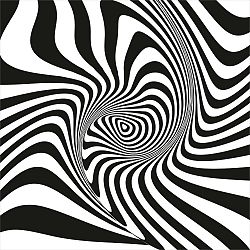 Abstraktní obraz Loop, 45 x 45 cm