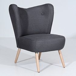 Antracitové křeslo Max Winzer Sari