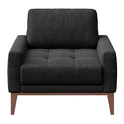 Antracitově šedé křeslo MESONICA Musso Tufted
