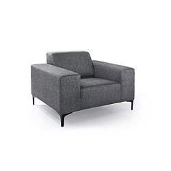Antracitově šedé křeslo Softnord Diva