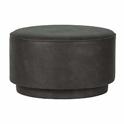 Antracitově šedý puf vtwonen, ø 60 cm