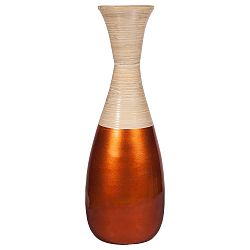Bambusová váza v měděné barvě Simone, ø 19 cm