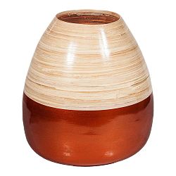Bambusová váza v měděné barvě Simone, ø 26 cm
