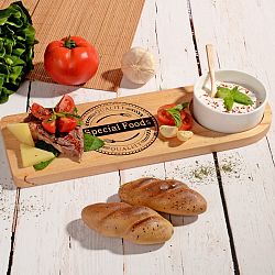 Bambusové prkénko s miskou na dip Dish Lux