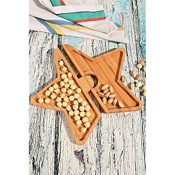 Bambusový podnos Kutahya Snacks, Ø 26,5 x 1,6 cm