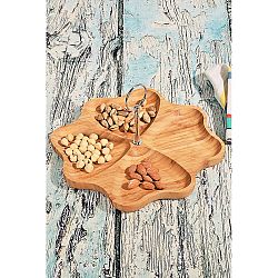 Bambusový podnos Kutahya Snacks, Ø 28,5 cm