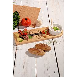 Bambusový podnos Kutahya Snacks Lovely, 26 x 24 cm