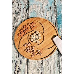 Bambusový podnos Kutahya Snacks Round, Ø 32,2 cm
