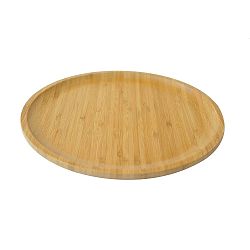 Bambusový servírovací podnos Bambum Penne, ⌀ 28 cm
