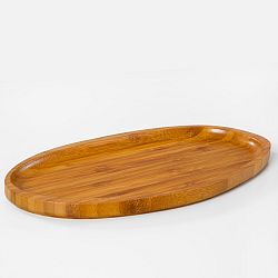 Bambusový servírovací podnos Bambum Santos, 26 cm
