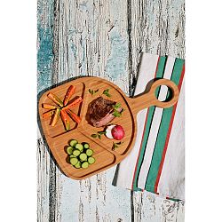 Bambusový servírovací tác Kutahya Nora, 39 x 26 cm