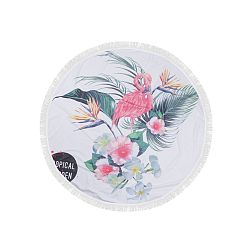 Barevná plážová osuška z bavlny Arty, ⌀ 150 cm