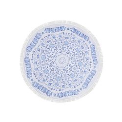 Barevná plážová osuška z bavlny India, ⌀ 150 cm