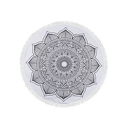 Barevná plážová osuška z bavlny Moon, ⌀ 150 cm