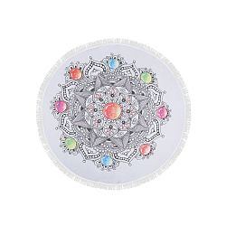 Barevná plážová osuška z bavlny Pop, ⌀ 150 cm