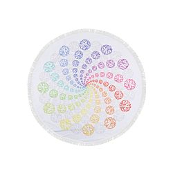 Barevná plážová osuška z bavlny Twirl, ⌀ 150 cm