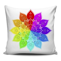 Barevný polštář Home de Bleu Mandala, 43 x 43 cm