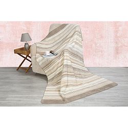 Bavlněná deka Santas Line Bej, 200 x 150 cm
