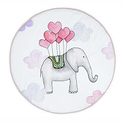 Bavlněná předložka Tanuki Elephant, ⌀ 90 cm