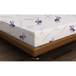 Bavlněné prostěradlo Polo Purple, 180 x 240 cm