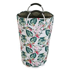 Bavlněný koš na prádlo Versa Flowers, výška 58 cm