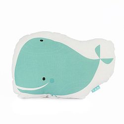 Bavlněný polštářek Moshi Moshi Whale, 40 x 30 cm