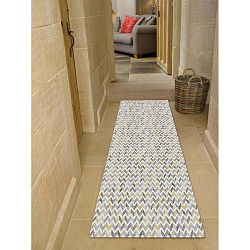 Běhoun Floorita Knit Grey Ochre, 60 x 190 cm