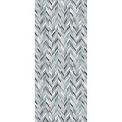 Běhoun Floorita Leather Aqua, 60 x 140 cm
