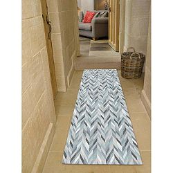 Běhoun Floorita Leather Aqua, 60 x 240 cm