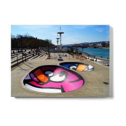 Betonový nástěnný obraz Lyon Béton Oiseau
