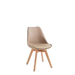 Béžová jídelní židle Design Twist Tom
