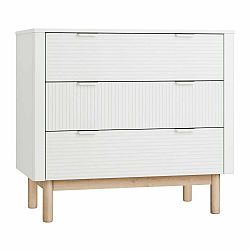 Béžová nízká dětská komoda 100x52 cm Miloo – Pinio