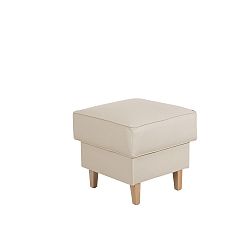 Béžová podnožka Max Winzer Lorris Leather Beige