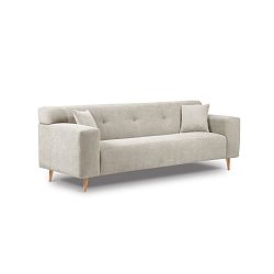 Béžová třímístná pohovka Kooko Home Twist
