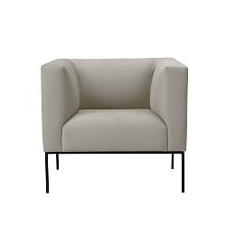 Béžové sametové křeslo Windsor & Co Sofas Neptune